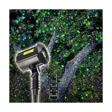 Garden Lights Outdoor Laser Christmas Light Moving Star Projector Blue Red G...