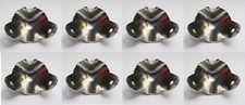 8 Pcs 2 Leg Nickel Metal Wrap Around Corners For Case Speaker Cabinet, Amp, D.J.
