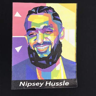 Nipsey Hussle Crenshaw Mens Black Rap Graphic T-Shirt Size Large