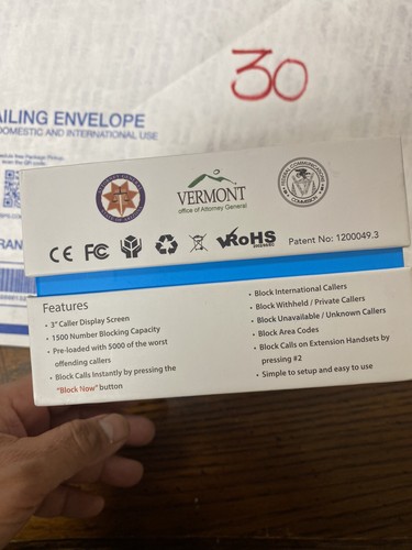 CPR V5000 Call Blocker for Landline Phones - Block Robocalls, Stop Spam Callers - Afbeelding 5 van 8