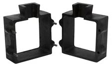 XL Deep Cast Iron 2-Piece Flask Mold Frame for Sand Casting Jewelry Making 4"x4"