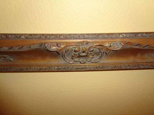 Vintage Large Ornate Gold Carved Picture Frame Gesso - Picture 2 of 6