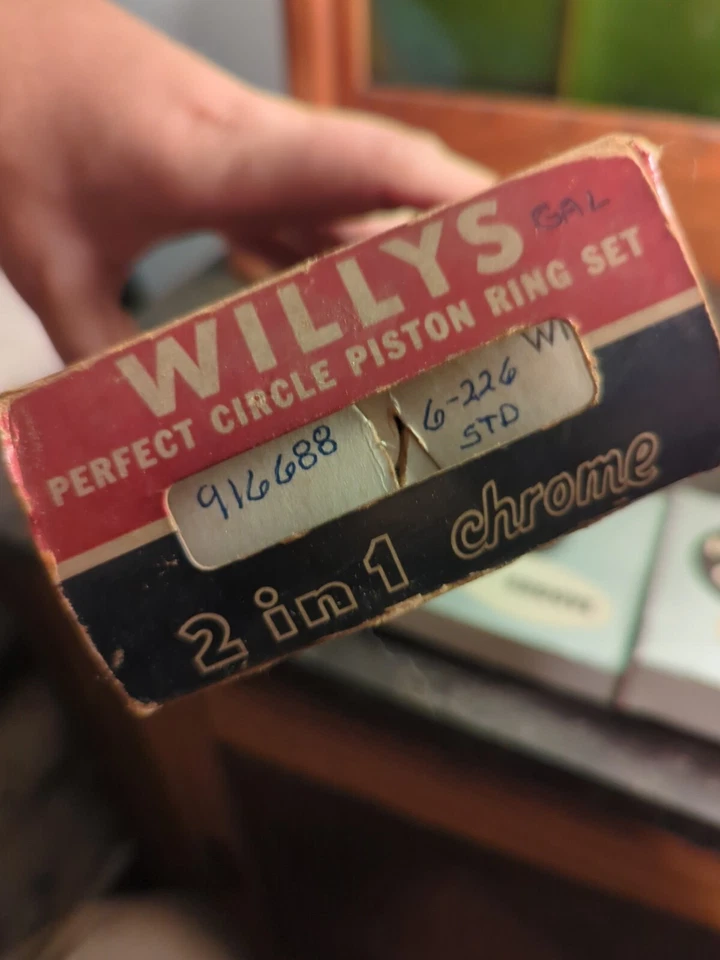 Kit conjunto de anel de pistão J0916688 para Jeep FC150 FC170 Willys 1954 STD NOS - Imagem 2 de 4