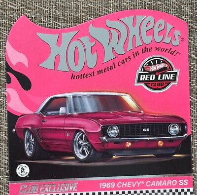 レッドラインクラブ・ピンク・エディション - 1969 シェビー・カマロ SS Hot Wheels 1:64 2024 RLC Red Line Club 1969 Chevy Camaro SS