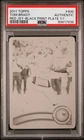 2011 Topps Tom Brady # 1/1 Black Printing Plate Red Jersey #400 PSA A Patriots