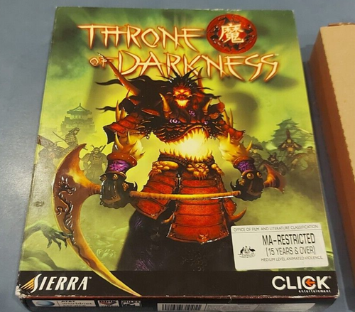 Throne Of Darkness - Version Big Box Pour PC (édition Sierra) - Jeu D'occasion En état Correct