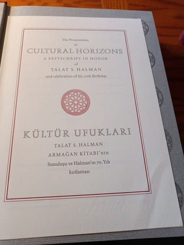 Cultural Horizons, vols 1 & 2, a Festschrift in honor of Talat Halman, slipcase - Foto 5 di 15