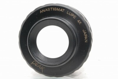 Loupe Peak Anastigmat 4x – Fabriquée Au Japon – Pour Grand Format