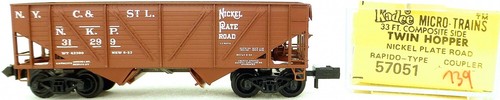 Micro Trains Line 57051 NKP Rapido 31299 33' Twin Bay Hopper 1:160 OVP #i139 å | Zustand: Gebraucht