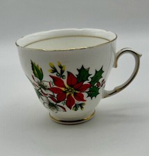 Poinsettia  Ribbons Fine China - 1 Tea/Coffee Cup
