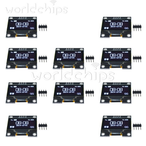 1-10 STCK. 1,3 Zoll weiß OLED LCD Display Modul IIC I2C Schnittstelle 128x64 für Arduino - Bild 18 von 18
