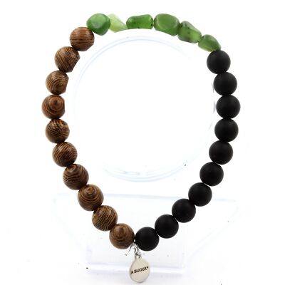Minerals And Precious Stones. Siberian Jade Nephrite Bracelet (Russia) + Pe