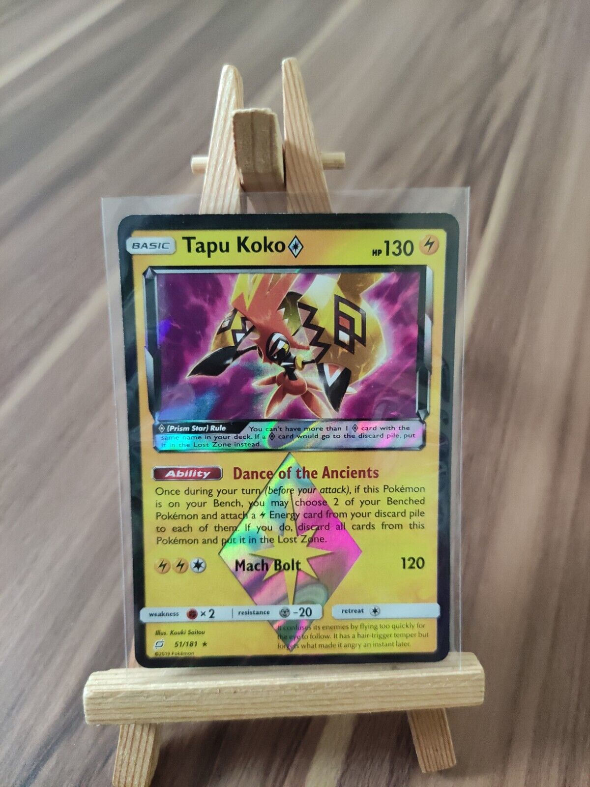 Tapu Koko Prism Star - 51/181 Holo Rare – JAB Games13