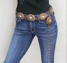 Western Concho Belt With Turquoise S/M
