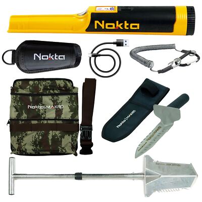 Nokta AccuPOINT Pinpointer w/ Digger, Belt Holster, Pouch, & Shovel