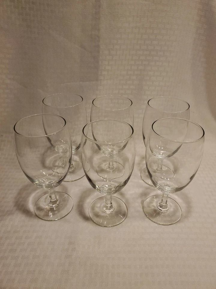 Copa de vino con tallo en forma, vino tinto/vino blanco, 7" de alto (juego de 6) Foto 2 de 4