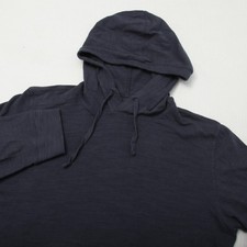 Faherty Sunwashed Midweight Hoodie Mens Large Blue Nights Cotton Pullover