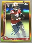 2025 Topps Chrome Jordan James Gold Refractor (RAW)