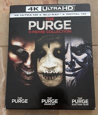 The Purge: 3-Movie Collection (2013-2016) 4K UHD + Blu-ray With Slipcover