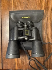 Vtg Bushnell InstaFocus 10x50 Binoculars With Case &Covers