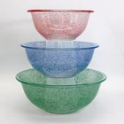 Vintage PYREX Splatter Confetti Speckle Green Blue Red Mixing Bowls 322 323 324