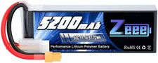 Zeee 3S Lipo Battery 5200mAh 50C 11.1V RC Batteries with XT60 Connector Soft