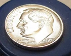1953  Gem Brilliant Uncirculated Dime 90% Silver Flashy  Blast White Luster #317