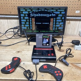 RetroDuo Nintendo NES & SNES 2in1 Twin Video Game Console System - Black/Red