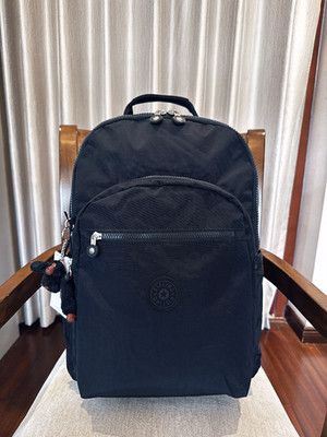 NWT Kipling Seoul XL Extra Large 17'' laptop Large Backpack 47cm in Black