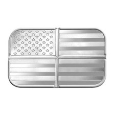 1 Troy oz SilverTowne Divisible American Flag .999 Fine Silver Bar Sealed (1/4 84.72 per troy oz