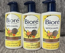 Bioré Witch Hazel Pore Clarifying Cooling Cleanser 6.77 Fl Oz  3 Pack