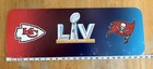 Super Bowl Lv Sign Bucanneers/Kc Chiefs Nfl Stadium Giveaway - 25" x 9"
