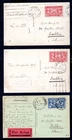 France - 1927 3 x American Legion Paris Convention Parade Postcards - Used