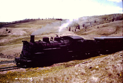 AUG 1988 Old Railroad Train Kodachrome Slide BX-C