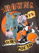 Vintage 90s Cleveland Browns Sweatshirt Medium Mens NFL Football Apex One USA