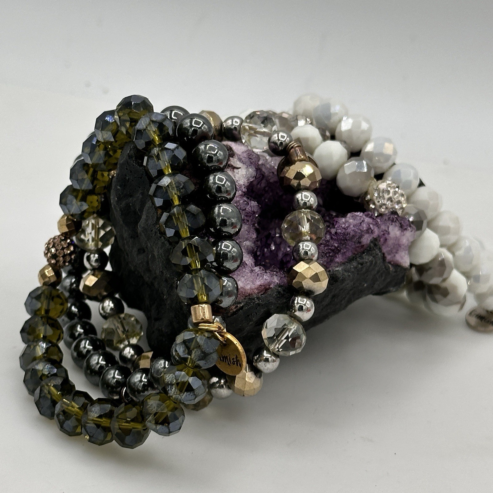 Erimish Beaded Bracelet Stack Set Stretch Layered… - image 3