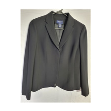 Ann Taylor Women's Black Blazer Petites 4P Notch Lapel Lined