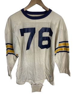 Vintage 50’s Game Worn Pitt Panthers Champion Durene Football Jersey Size 44