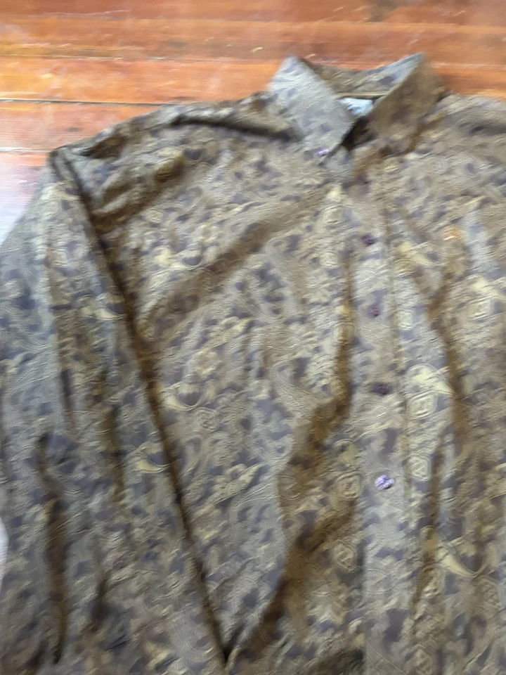 Camisa Para Hombres XL Cinch Moderna Cachemira LS Floral Rodeo Vaquero Occidental Foto 3 de 4