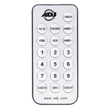 ADJ UC IR, Universal Infrared Remote Control for Variety of Lighting Fixtures