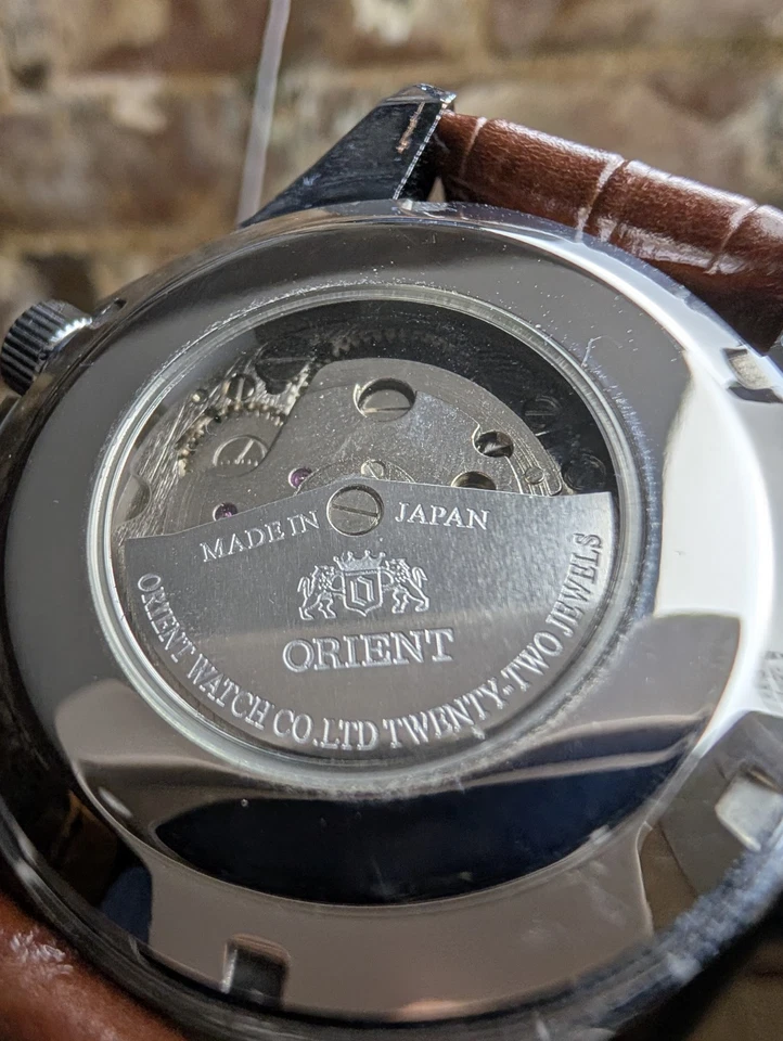 Reloj Pulsera Orient Bambino Automático Acero Inoxidable Esfera Blanca Foto 2 de 4