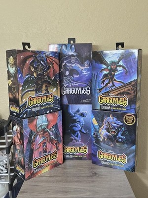 Neca Disney Gargoyles Lot of 6. Goliath, Demona,Brooklyn,Bronx,Hudson,Thailog.