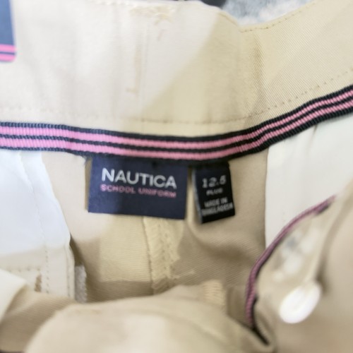 Tan Nautica straight leg chino pants Skinny. Adjustable Waist size 12.5 - Picture 6 of 6