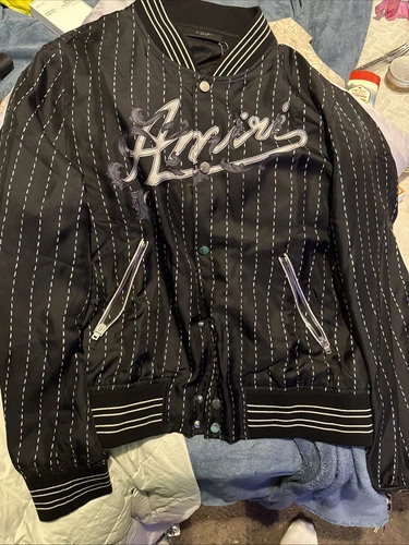 AMIRI souvenir in seta nera