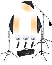 Skytex Softbox Lighting Kit 3Pack , 20x28in Soft Box 28in 3softbox, Black
