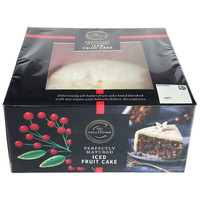 M&S Perfectly Matured Iced Fruit Cake 950g, Hand Finished Christmas Cake