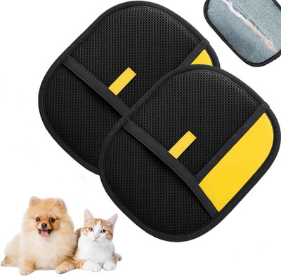 2Pcs Magic Brush Pet Hair, Pet Hair Remover Gloves for Cats & Dogs, Reusable Ele