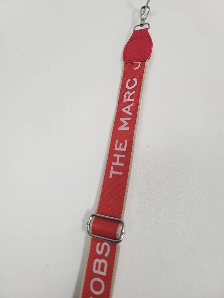 Bolso Bandolera Marc Jacobs Logo Rojo Crema Marfil Correa SOLO Foto 4 de 4