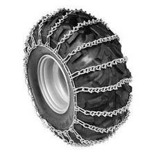 ATV V-Bar Tire Chains 4 Link Spacing Steel Pa...