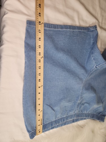 Just My Size 3X Bermuda Light Denim Wash Shorts - Picture 6 of 11